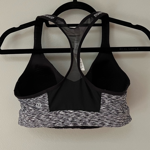 Lululemon Speed Up Bra C/D in Spaced Out Space Dye Black White - Picture 6 of 11